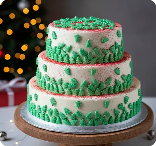 bolo decorado natal Morello